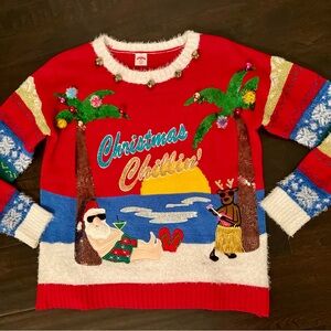 Festive Red Christmas Sweater